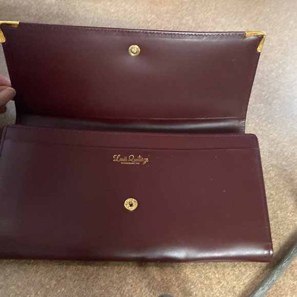 New Louis Quatorze Leather Credit Card Bu-Fold Long Wallet - Picture 3 of 11